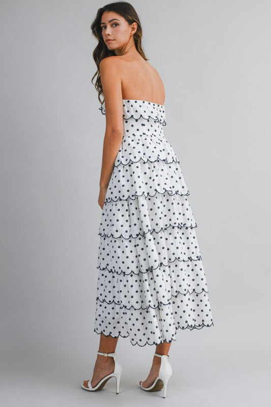 Polka Dot Midi Dress