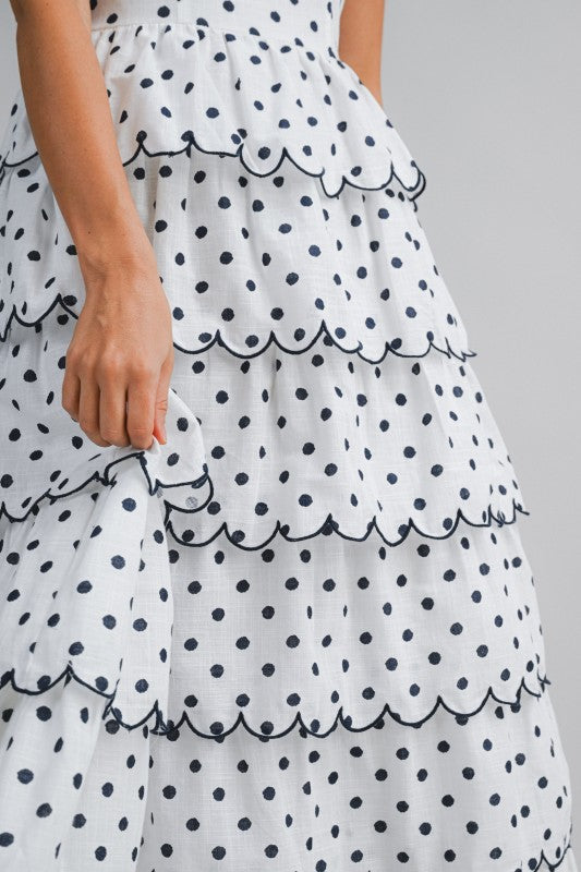 Polka Dot Midi Dress