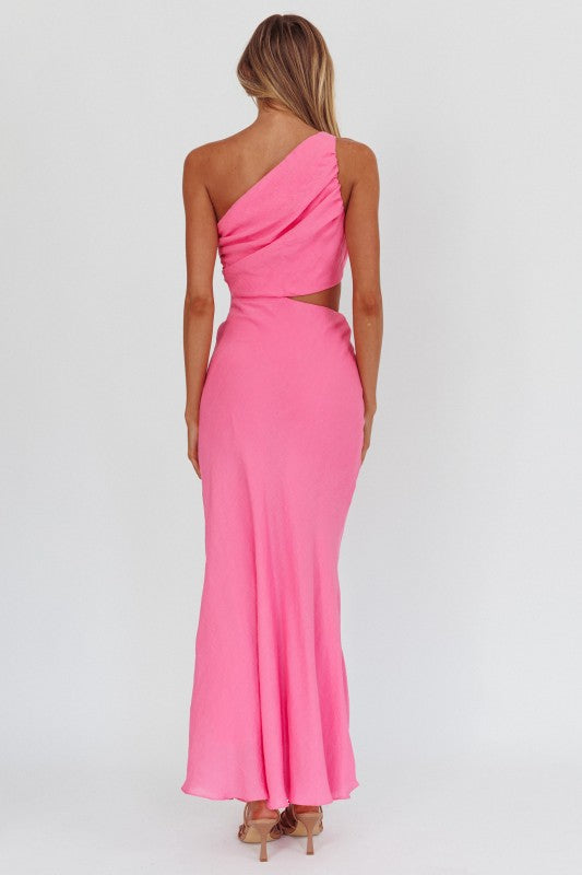 Flower Asymmetric Dress