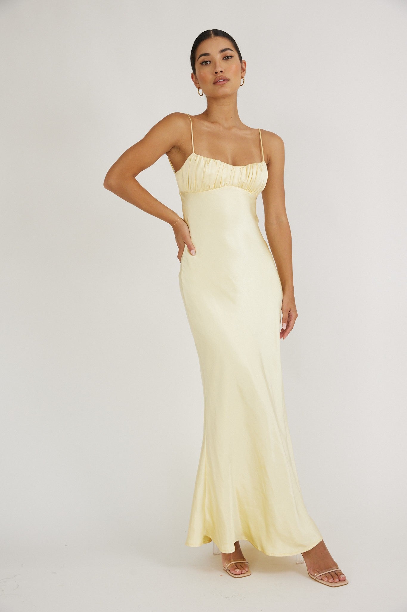 Satin Long Dress