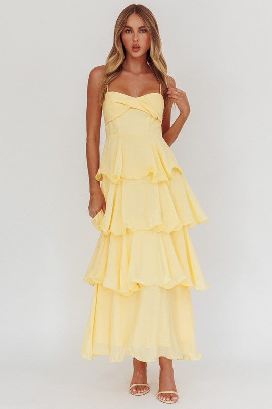 Ruffle Tiered Maxi Dress