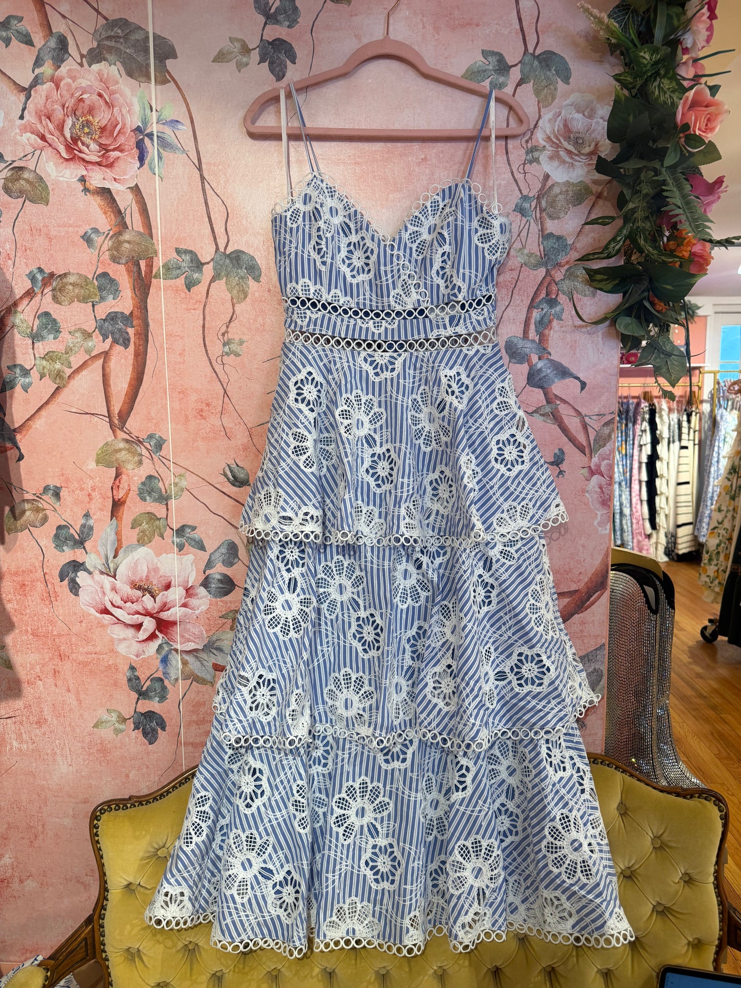 Cutout Lines Long Dress