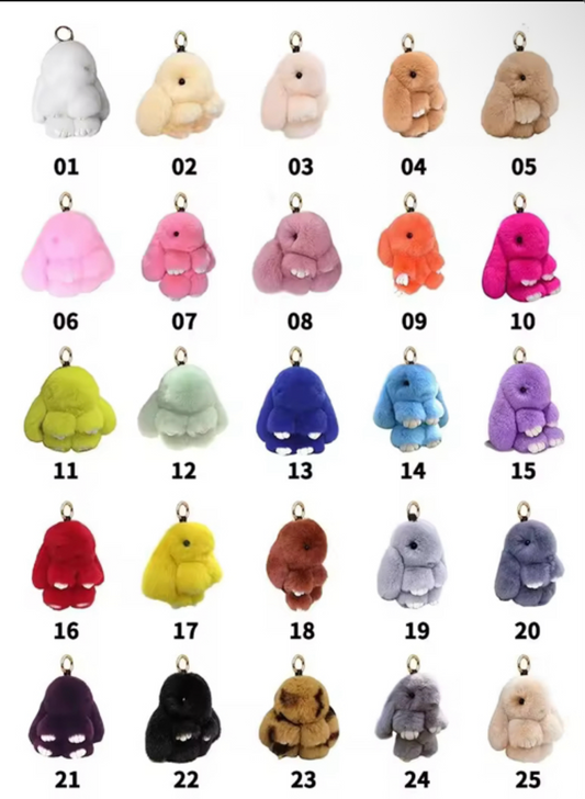 Soft Bunny Keychain