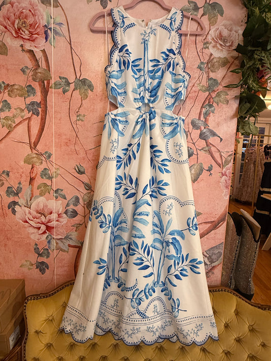 Caros Blue Long Dress