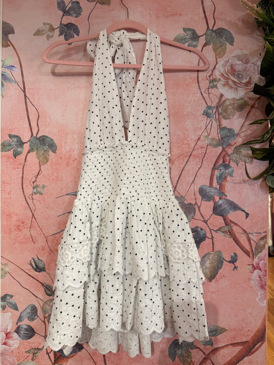 Eyelet Polka Dot Dress