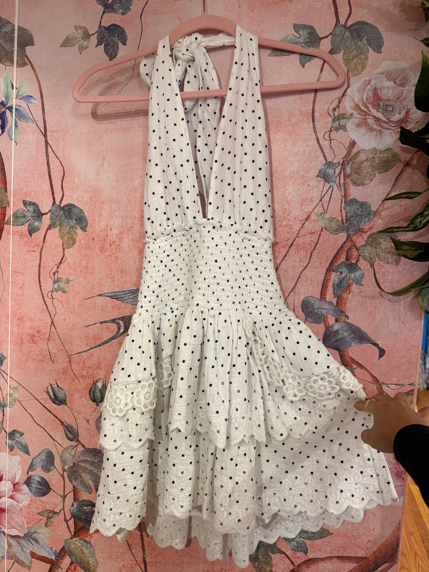 Eyelet Polka Dot Dress
