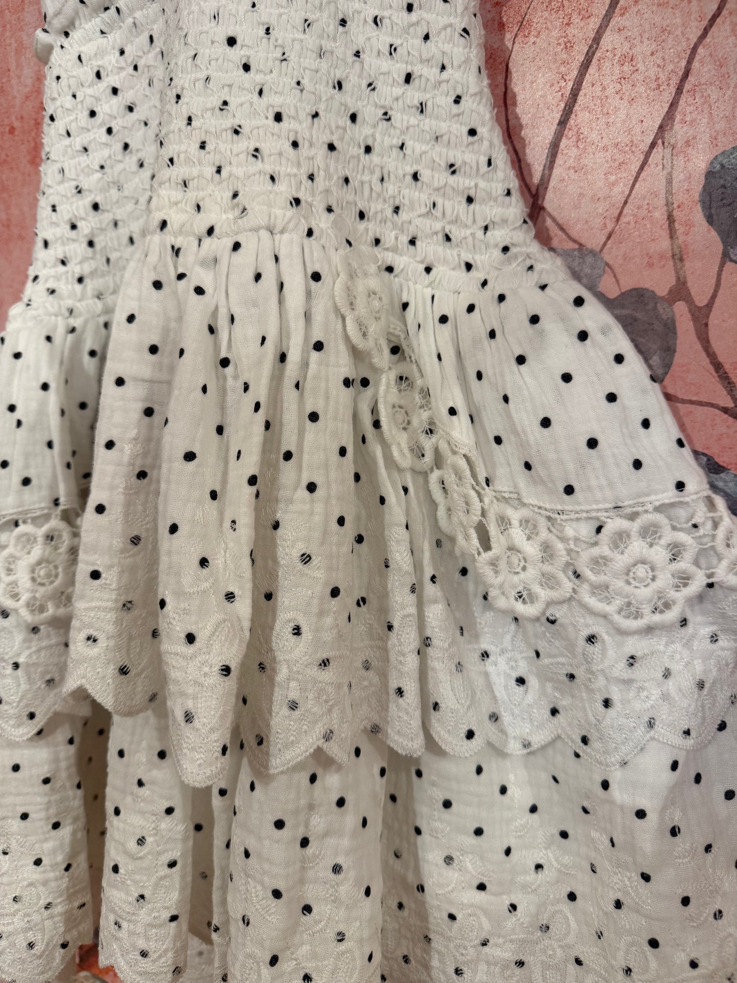Eyelet Polka Dot Dress