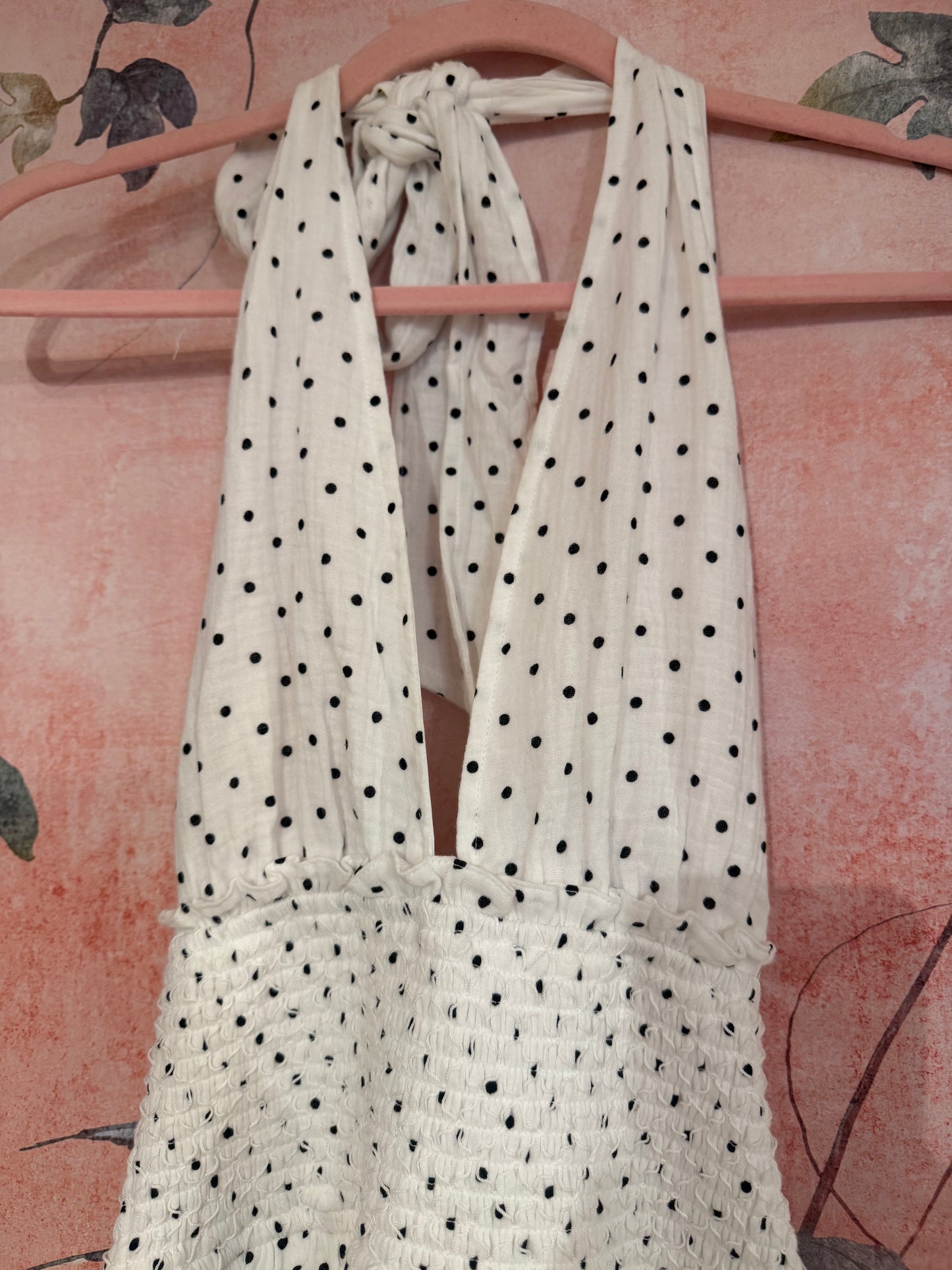 Eyelet Polka Dot Dress
