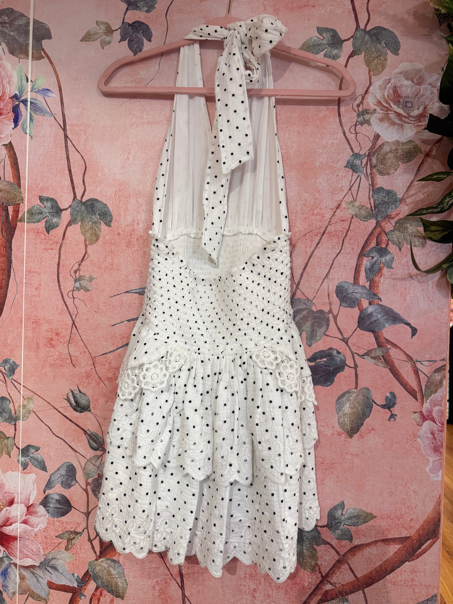Eyelet Polka Dot Dress
