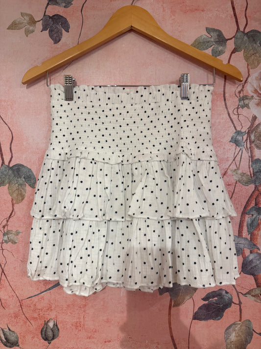 Eyelet Polka Dot Skirt