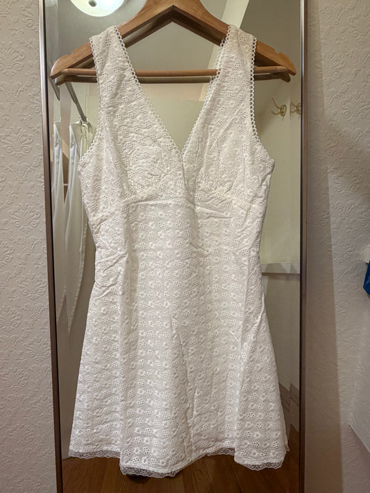White V Dress