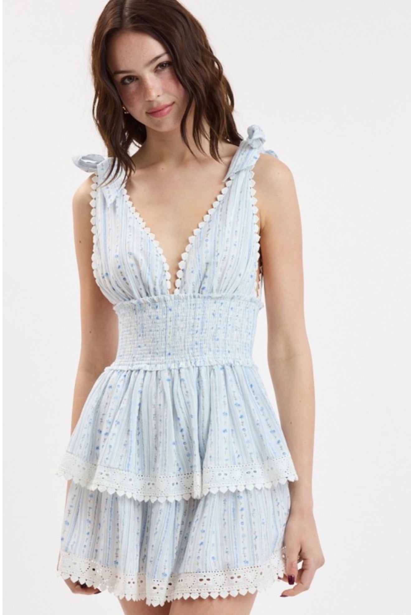 Border Stripe Tie Dress