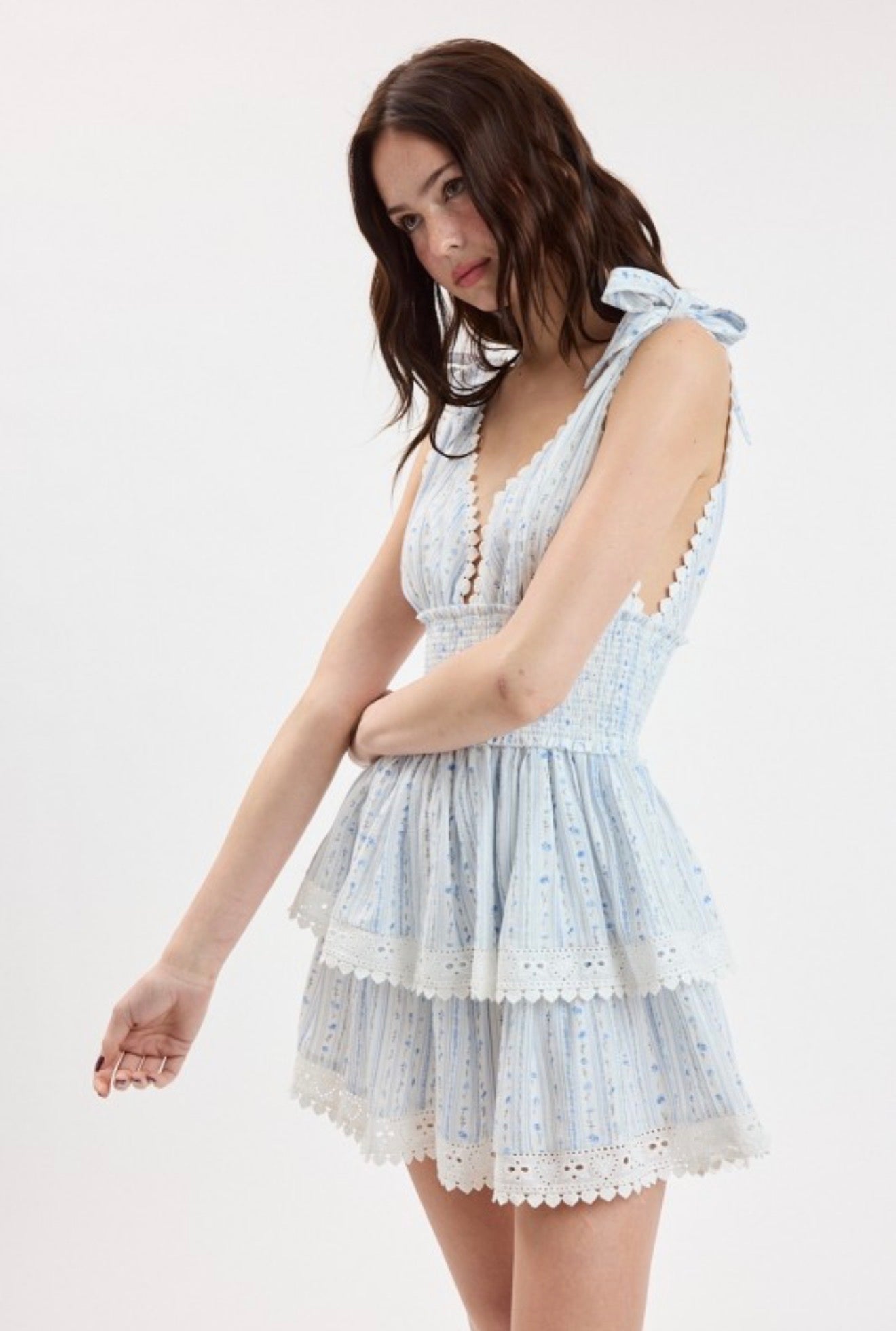 Border Stripe Tie Dress