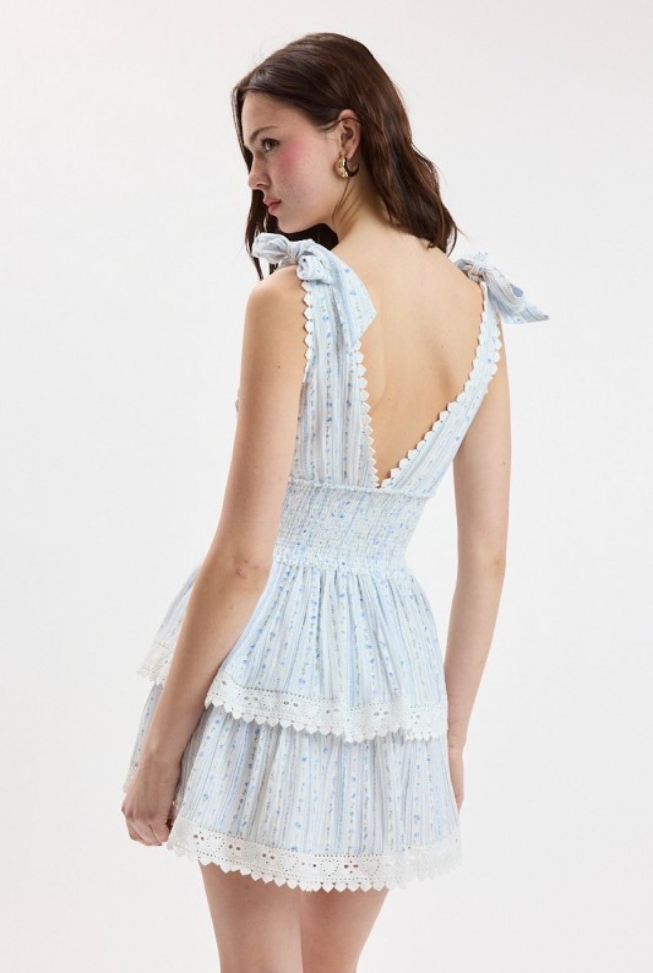 Border Stripe Tie Dress