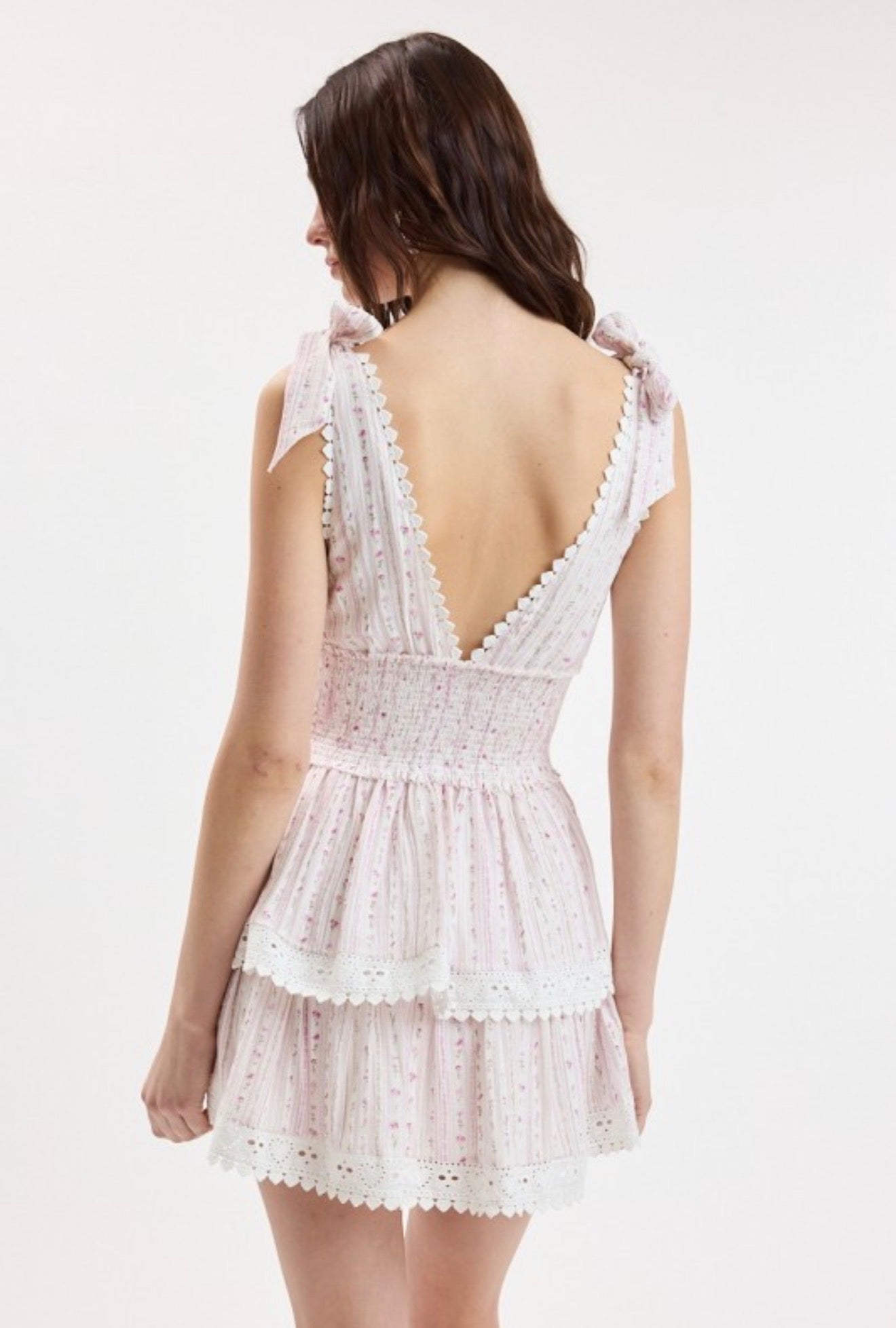 Border Stripe Tie Dress