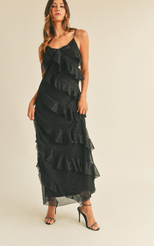 Black Spark Long Dress