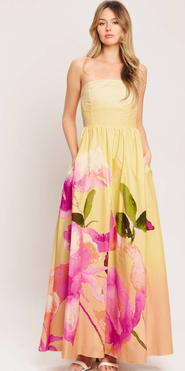 Yellow Flower Dress