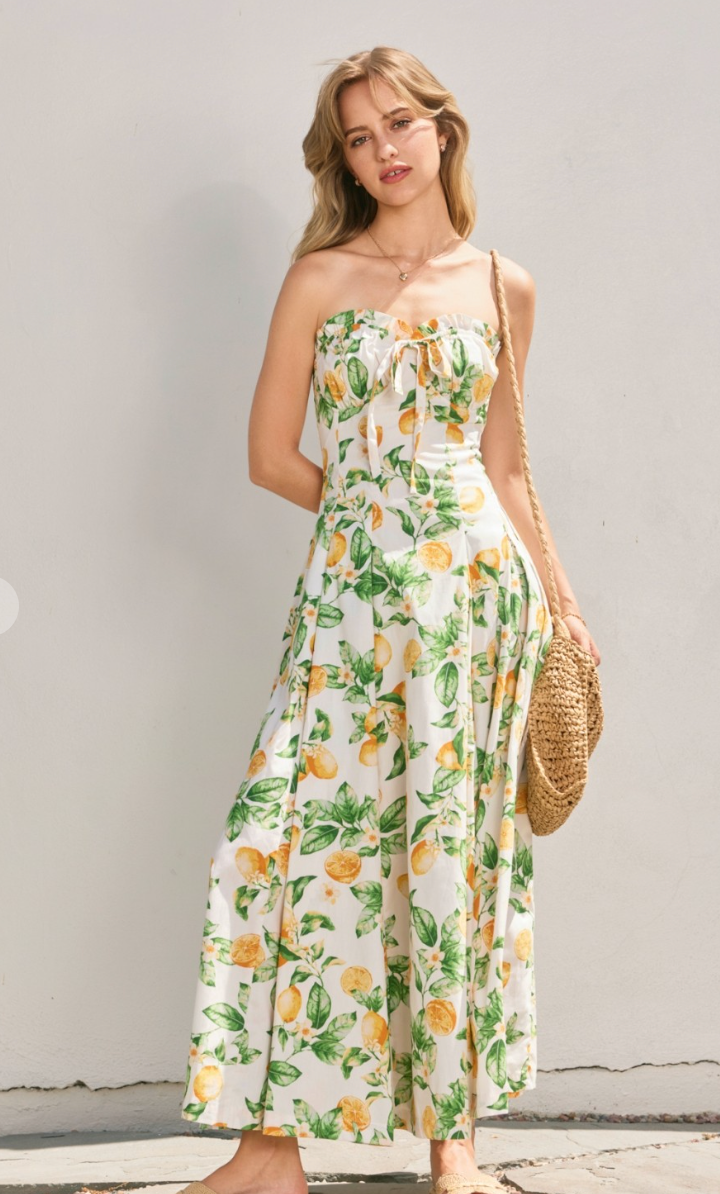 Lemon Long Dress