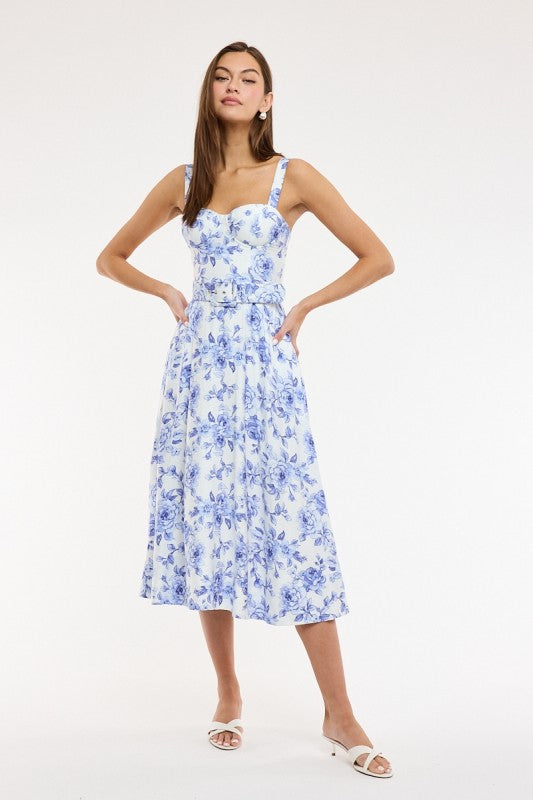 Long Belt Easter Dress