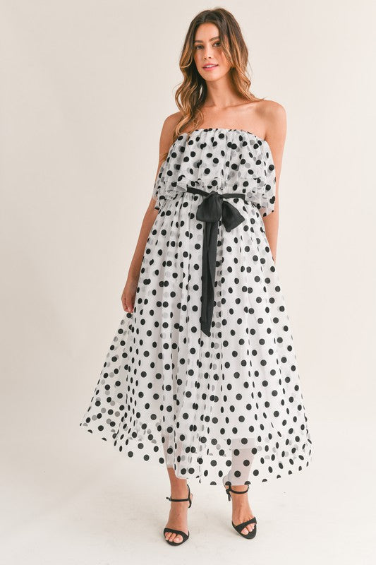 Polka Dots Long Dress