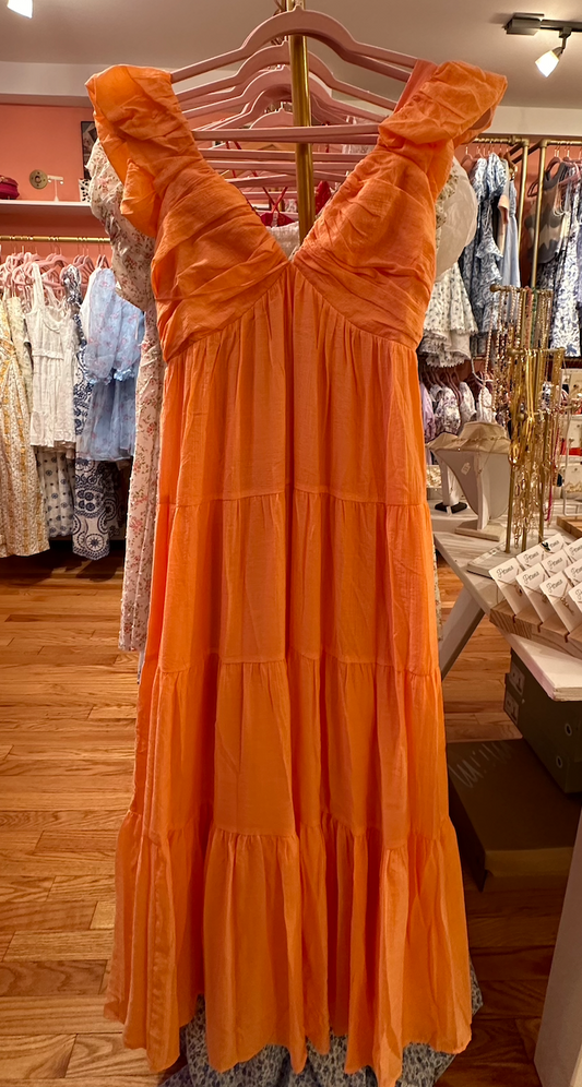 Orange Long Dress