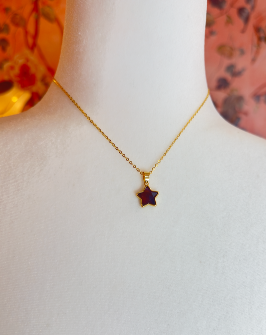 Dark Crystal Star Necklace