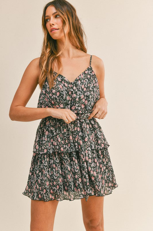 Black with Flower Dress