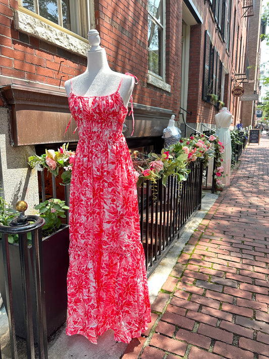 Red Multi Long Dress