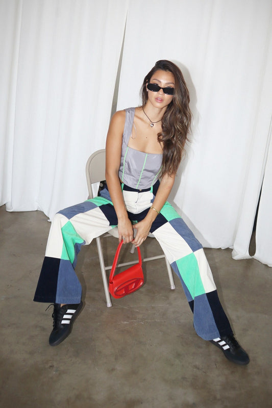 PATCHWORK CORDUROY PANTS