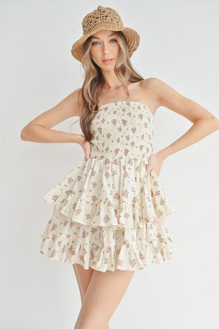 Sleeveless flower dress