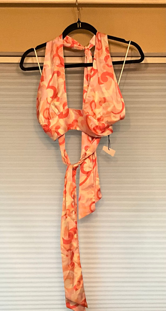 Orange pattern tank top