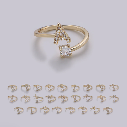 Diamond Letter Ring