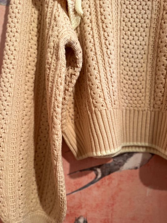 Ruffle Shoulder Elegant Sweater