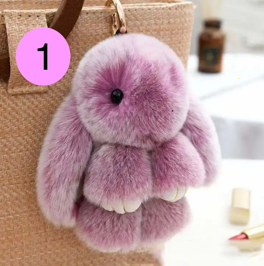 Soft Bunny Keychain