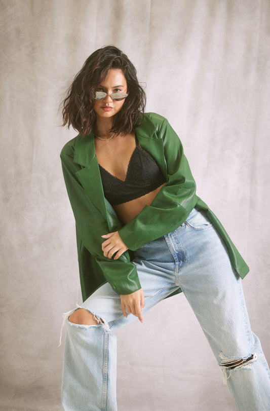 Green Leather Jacket