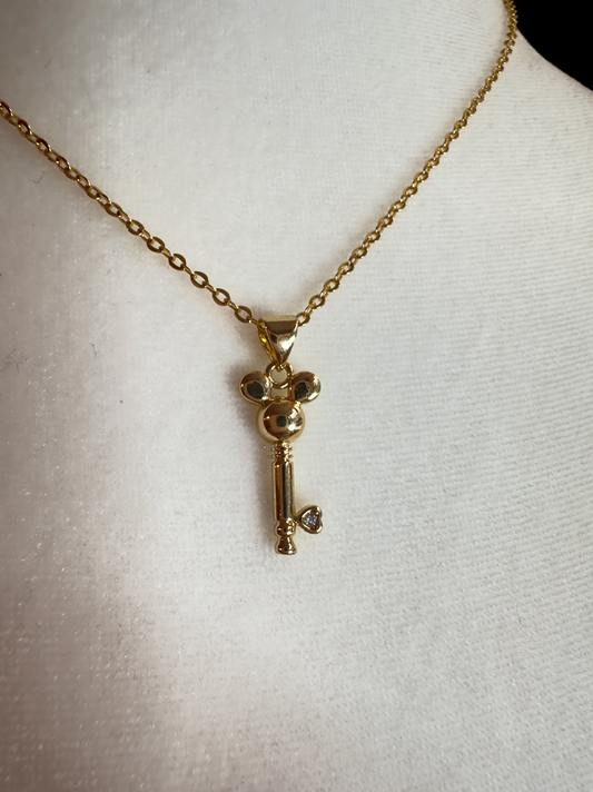 Mickey Mouse Key Necklace